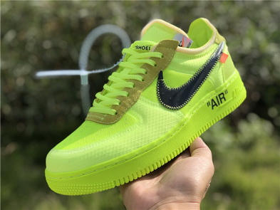 OFF-WHITE x Nike Air Force 1 “Volt”(women)-010