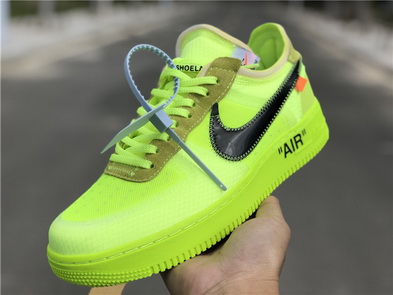 OFF-WHITE x Nike Air Force 1 “Volt”(women)-010