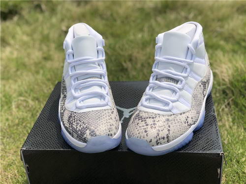 Air Jordan 11 High Top Snakeskin Gray