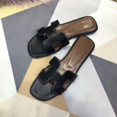 H**mes slippers women(aaa)-014
