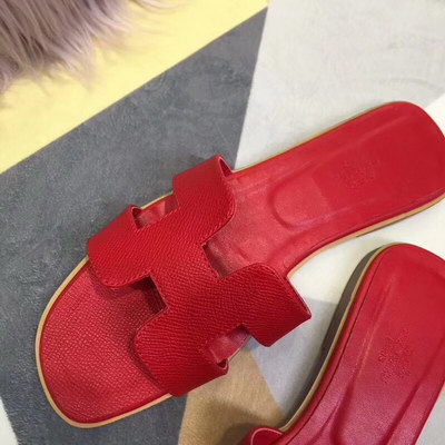 H**mes slippers women(aaa)-015