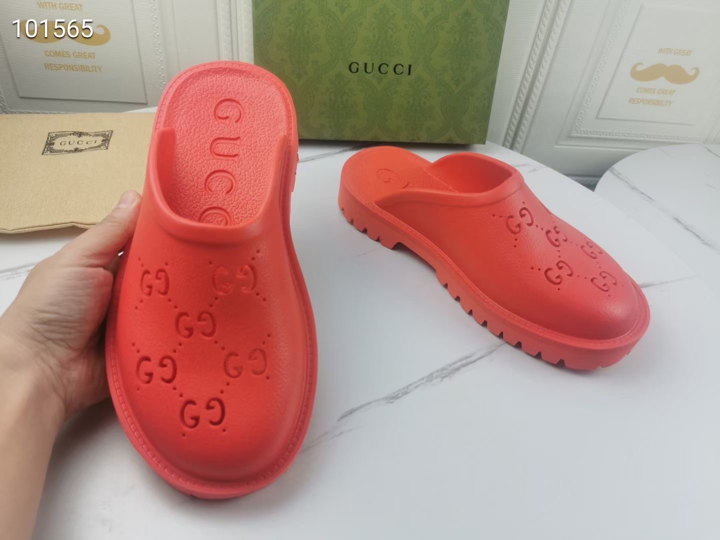 G*u*i slippers women(aaa)-096