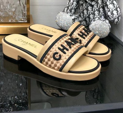 Ch*el slippers women(aaa)-006
