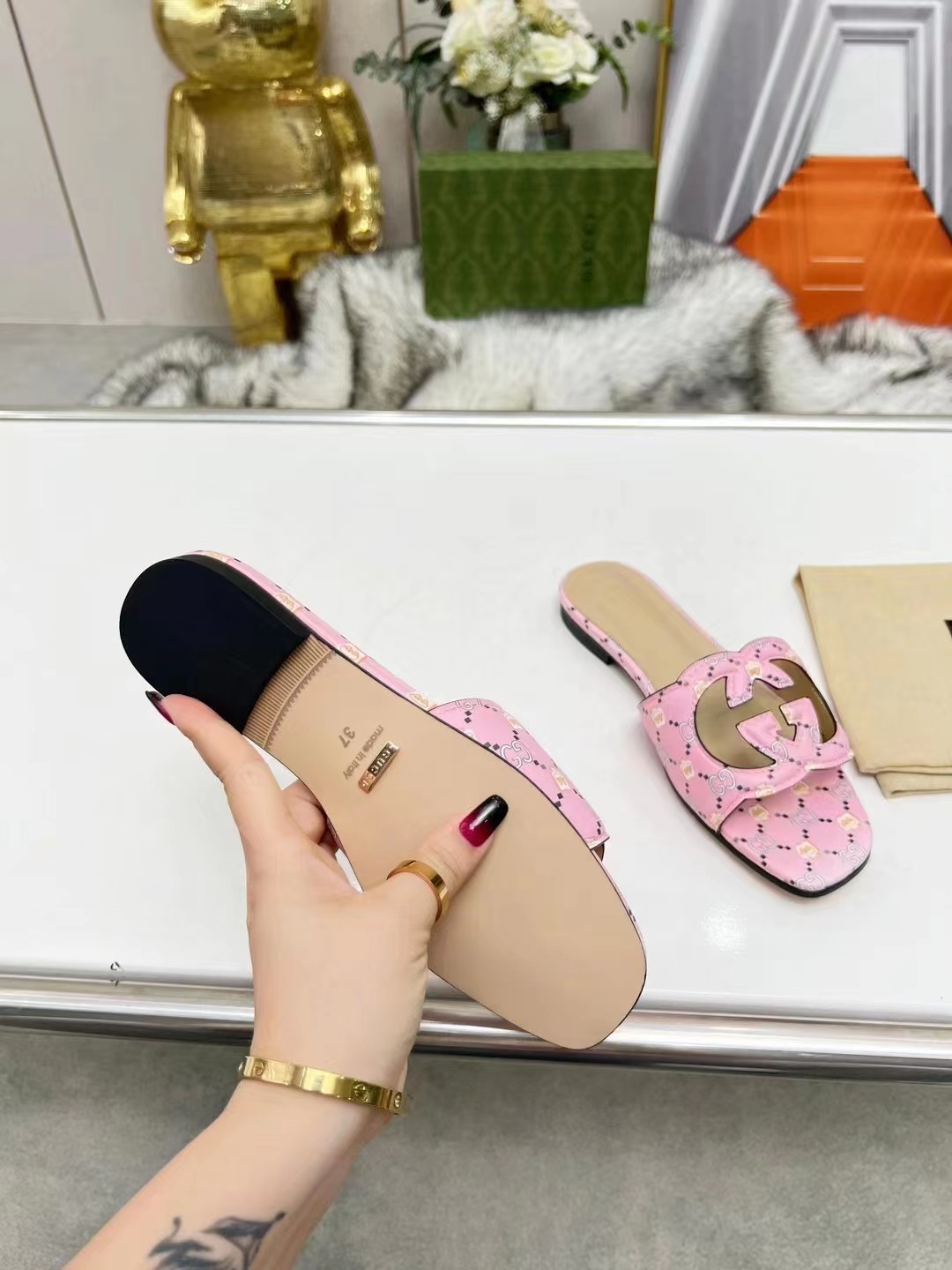 G*u*i slippers women(aaa)-159