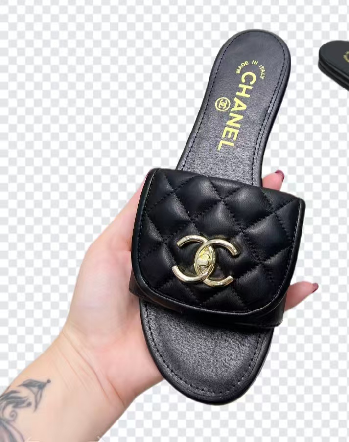 Ch*el slippers women(aaa)-013