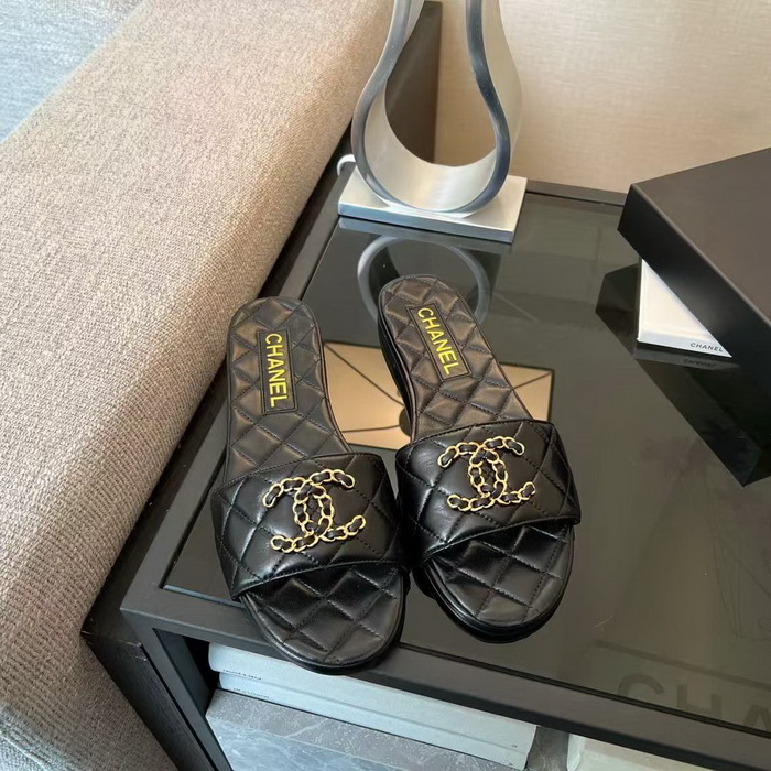 Ch*el slippers women(aaa)-008