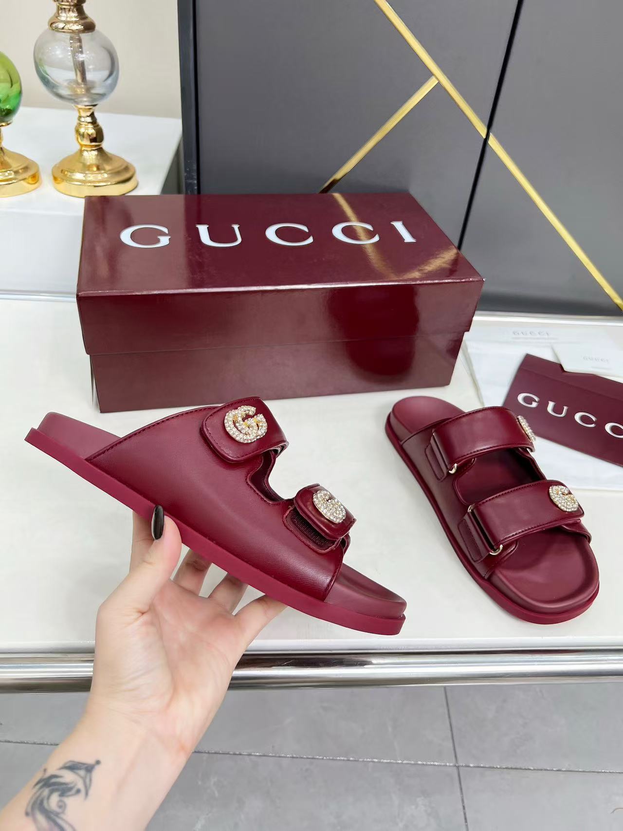G*u*i slippers women(aaa)-187
