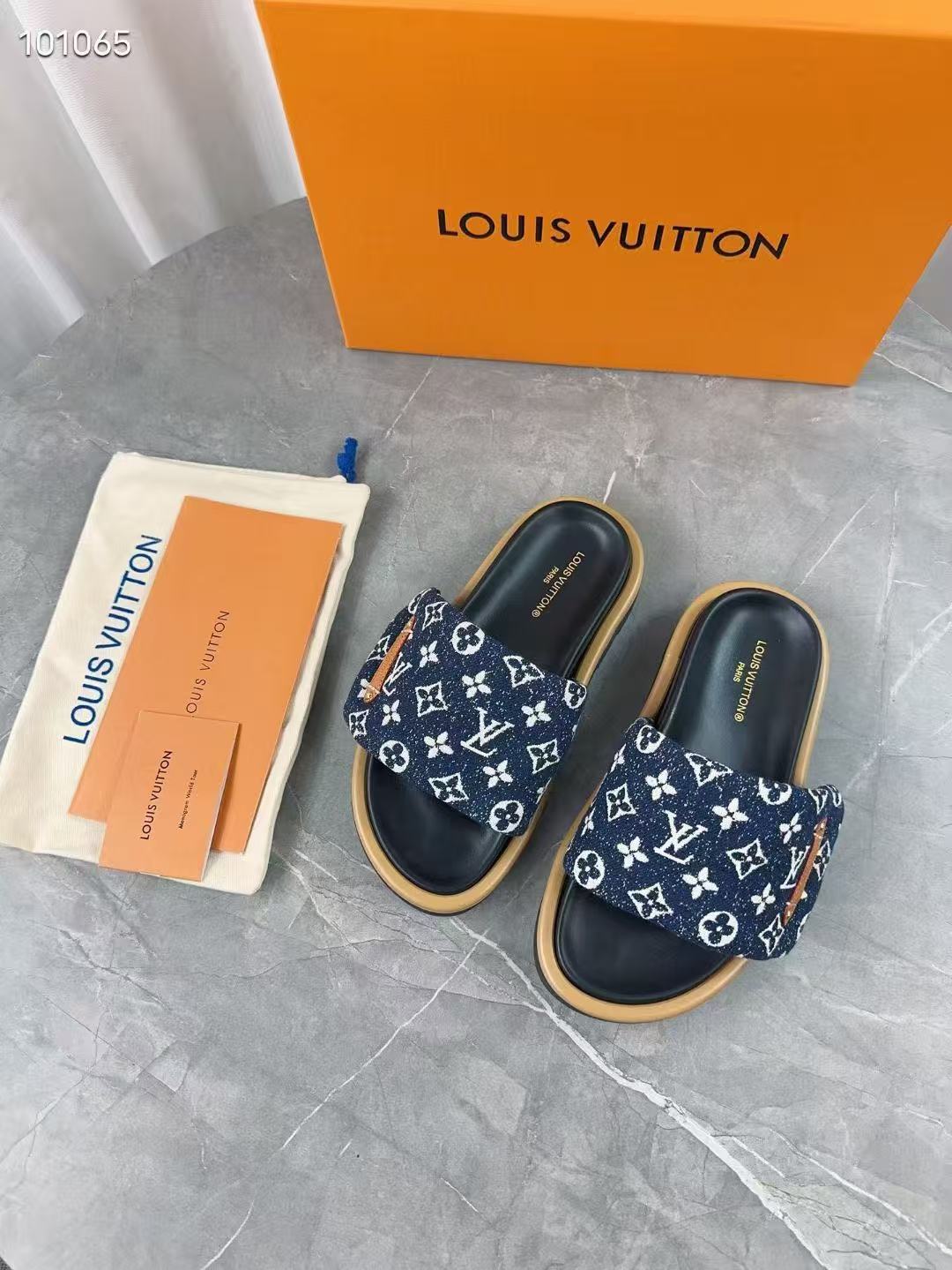 LV Slippers(AAA)-077