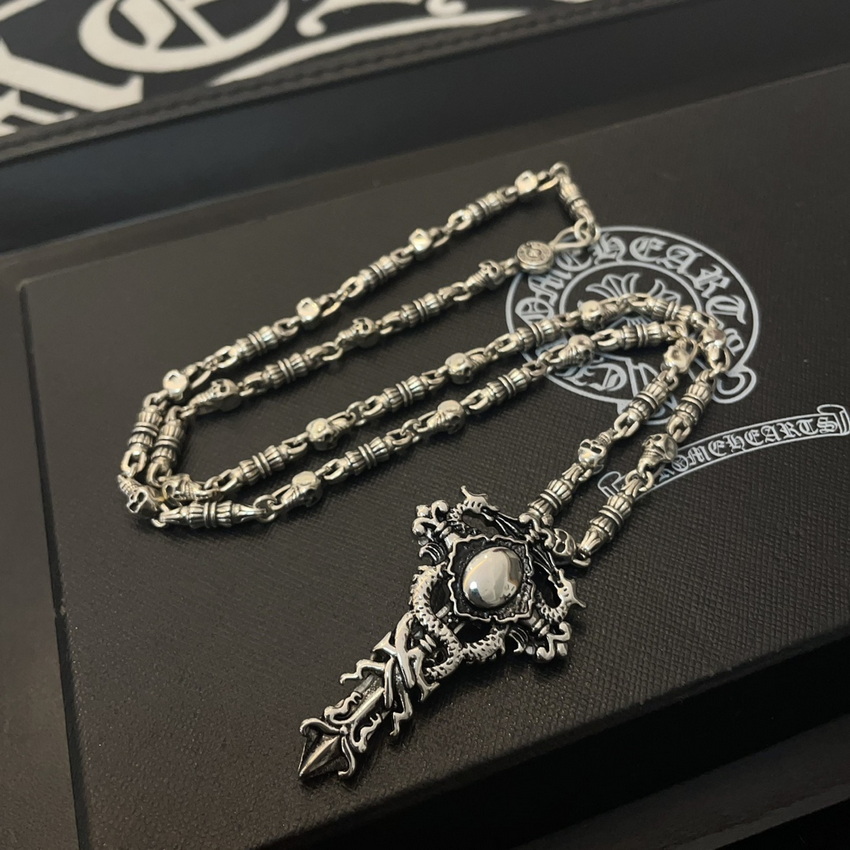 Ch*0me heart necklace-063