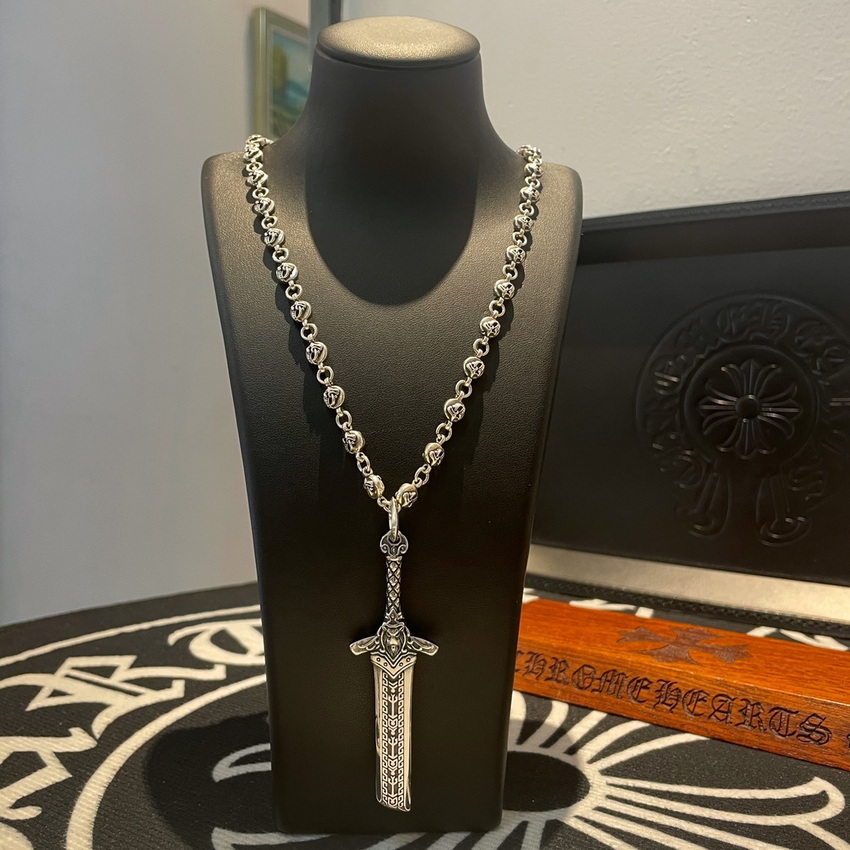 Ch*0me heart necklace-075