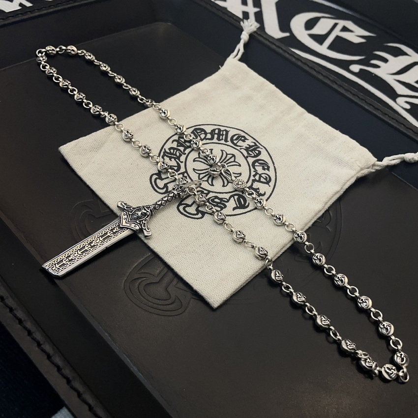 Ch*0me heart necklace-075