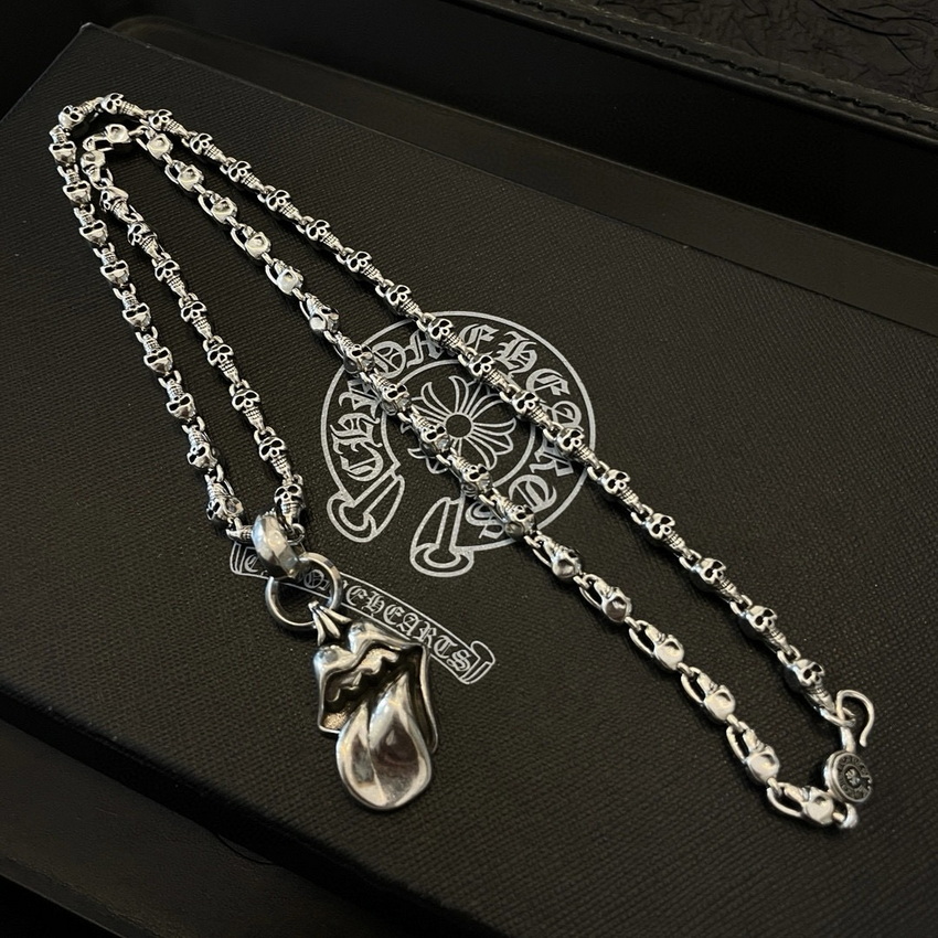 Ch*0me heart necklace-079