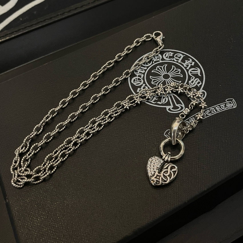 Ch*0me heart necklace-090
