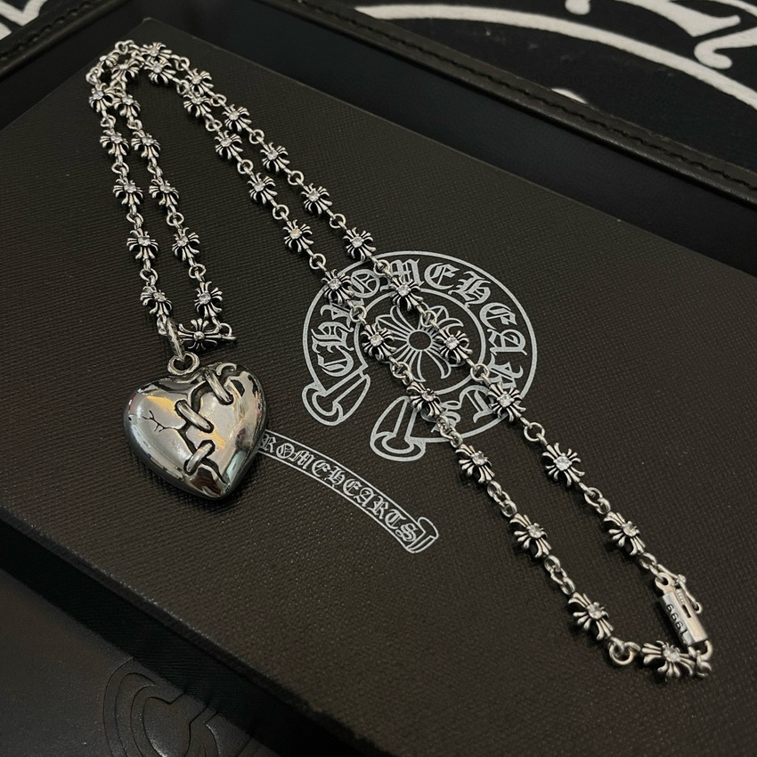 Ch*0me heart necklace-095