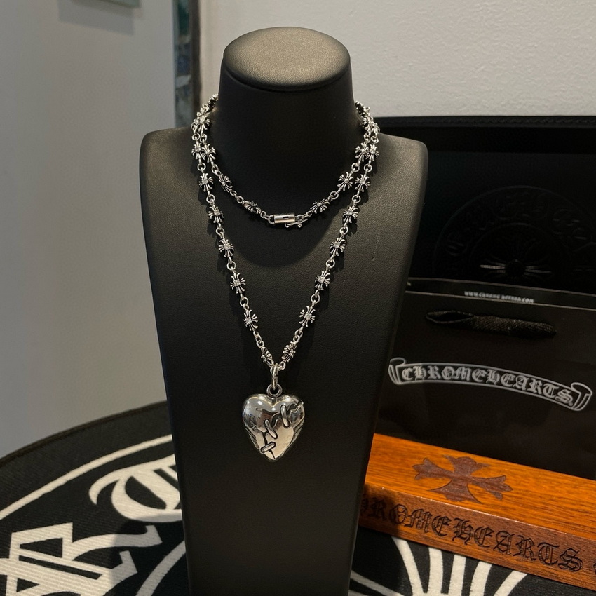 Ch*0me heart necklace-095