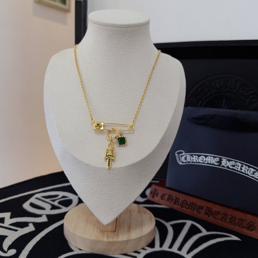 Ch*0me heart necklace-115