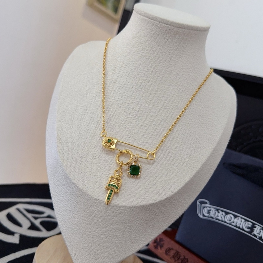 Ch*0me heart necklace-115