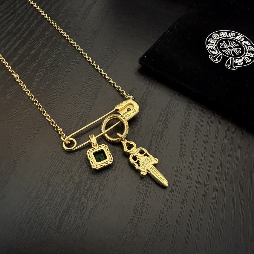 Ch*0me heart necklace-115