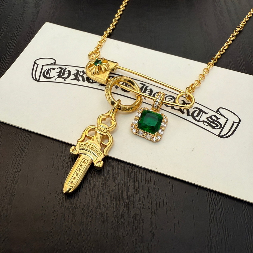 Ch*0me heart necklace-115
