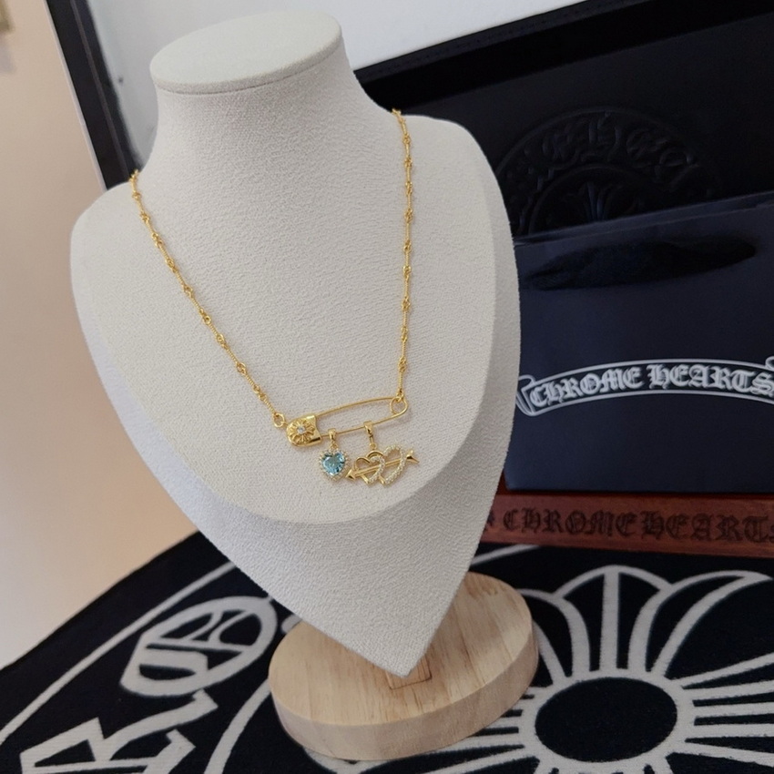 Ch*0me heart necklace-119